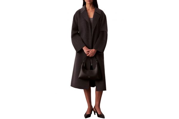 Women's Black Foil Logo Shoulder Bag Calvin Klein LV04F3272G-332