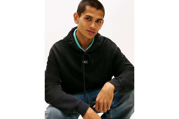 Ανδρικό Φούτερ Μαύρο Tommy Jeans DM0DM22383-BDS