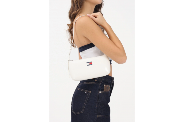 Women's White Tjw Must Shoulder Bag Tommy Jeans AW0AW17866-YBI
