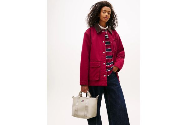 Γυναικεία Mini Tote Τσάντα Μπεζ Tommy Jeans AW0AW18063-ABY