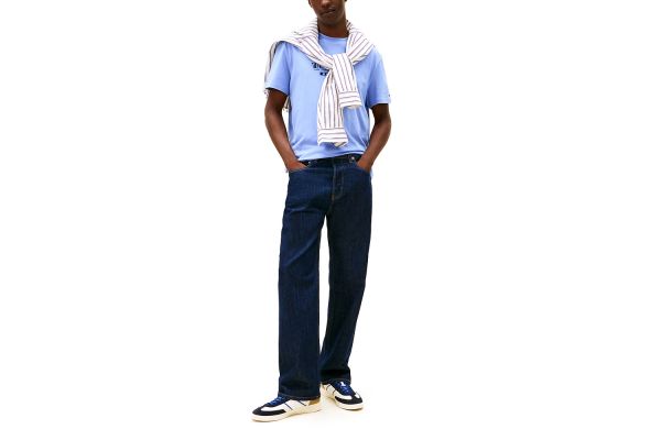 Ανδρικό T-shirt Μπλε Tommy Jeans DM0DM22322-C5X