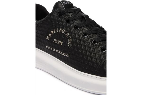 Ανδρικά Δερμάτινα KAPRI KL Microgram Sneakers Μαύρα Karl Lagerfeld KL52536K-000 BLACK