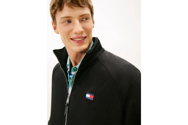 Men's Black Tjm Cotton Twill Padded Jacket Tommy Jeans DM0DM22712-BDS