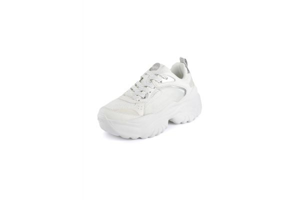Women's White Bliss Mesh Sneakers Buffalo BUF1636587-WHITE