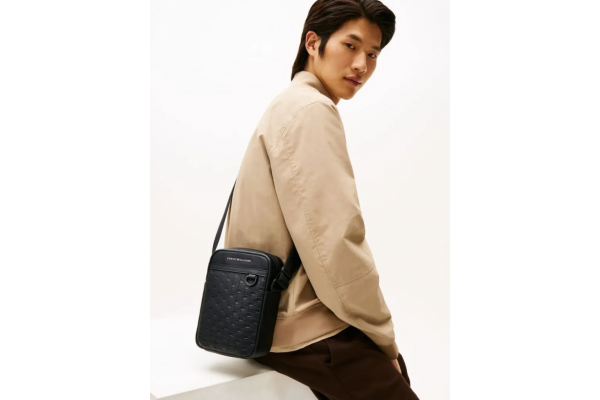 Men's Black TH Modern Mini Reporter Bag Tommy Hilfiger AM0AM14019-BDS