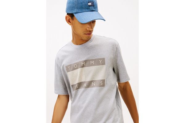 Ανδρικό T-shirt Γκρι Tommy Jeans DM0DM22463-Q13