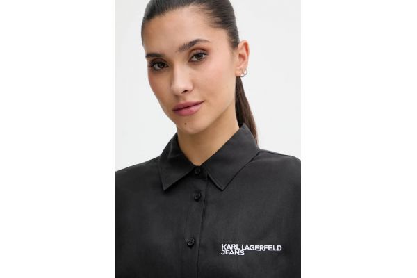 Γυναικείο Πουκάμισο Μαύρο Karl Lagerfeld Jeans B1W11026-999 BLACK