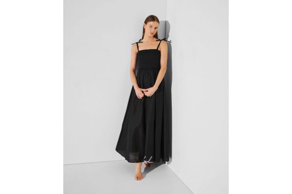 Γυναικείο Αμάνικο Φόρεμα Μαύρο Karl Lagerfeld A2W46009-999 Black