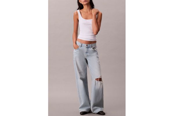 Γυναικείο Tank Top Λευκό Calvin Klein LV047A804G-YAA