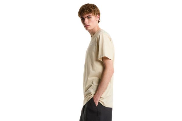 Men's Beige M Evolution Simple Dome T-shirt The North Face NF0A8CZ2-DOM1