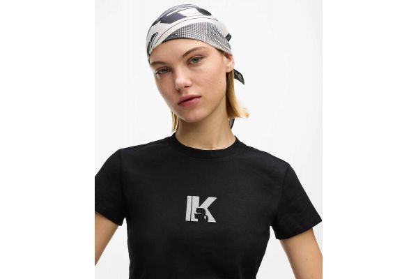 Γυναικείο Slim T-shirt Μαύρο Karl Lagerfeld Jeans B2W17064-999 BLACK