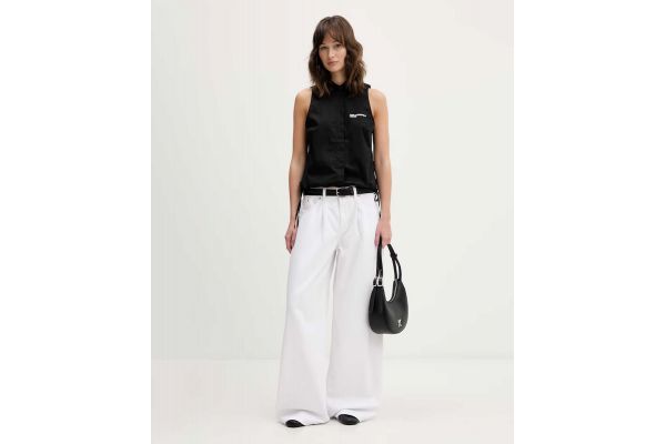Γυναικείο Αμάνικο Πουκάμισο Μαύρο Karl Lagerfeld Jeans B2W11020-999 BLACK