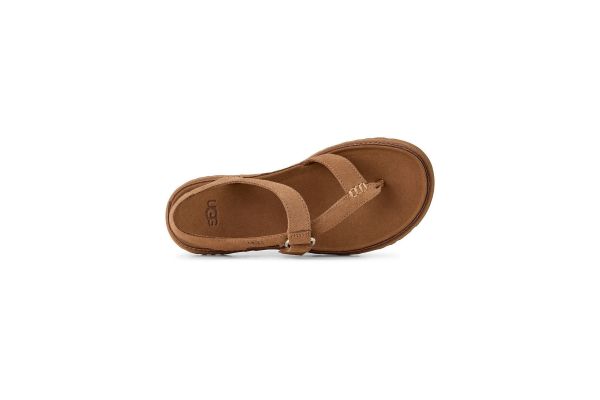 Women's Chestnut GoldenGaze Toe Post Sandals UGG 1175134-CHE