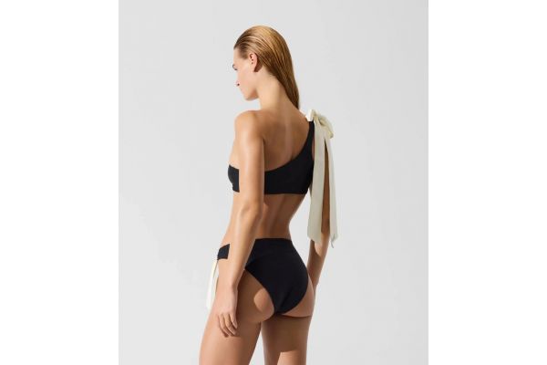 Women's Black KARL BOW BIKINI TOP Karl Lagerfeld B2W46027-999 Black
