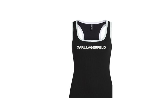 Γυναικείο Αμάνικο Φόρεμα Μαύρο Karl Lagerfeld B2W46087-999 Black