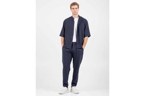 Men's Navy Blue Shirt Vittorio MORRONOV-BLUE