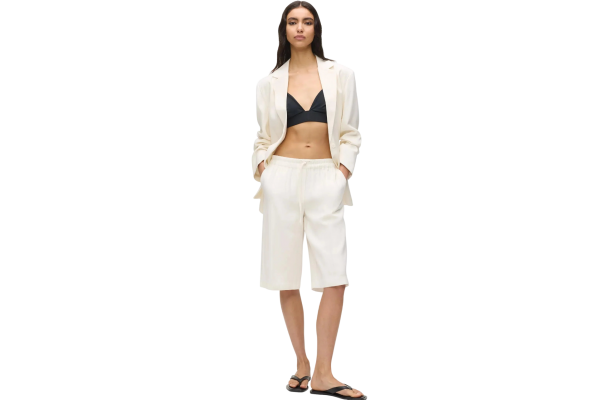 Γυναικεία Βερμούδα Off White Karl Lagerfeld Jeans B2W10057-110 OFF WHITE