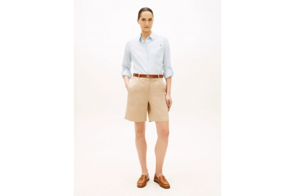 Γυναικεία Βερμούδα Μπεζ Tommy Hilfiger WW0WW49648-AEG