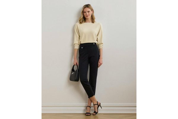 Γυναικείο Ponte Παντελόνι Μαύρο Ralph Lauren 200980023001-Black