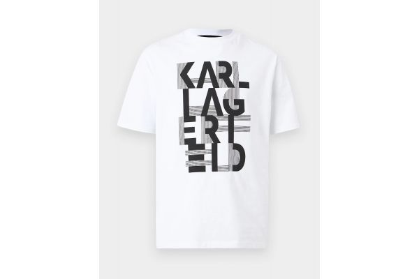 Men's White T-shirt Crewneck Karl Lagerfeld 755130 562225-10