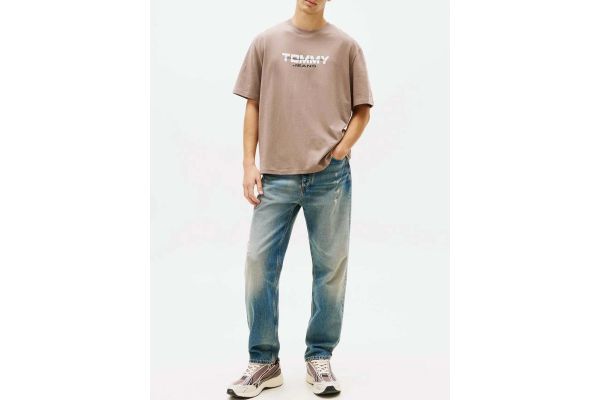 Ανδρικό T-shirt Μπεζ Tommy Jeans DM0DM22550-PKD