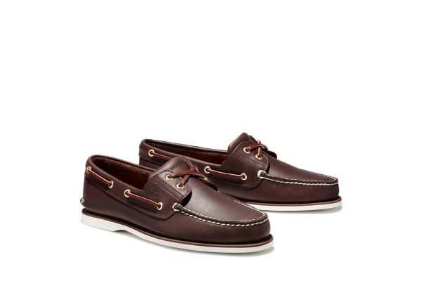 Men's Brown Leather CLAS BOAT SHOE Timberland TB174035-214