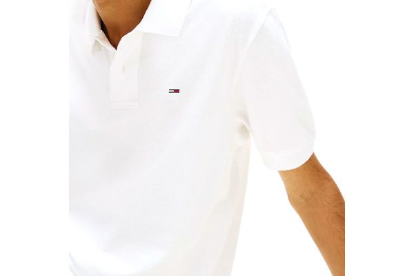 Men's White Tjm Reg Ess Polo Ext Tommy Jeans DM0DM22711-YBL