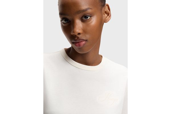 Women's Ecru Damacia T-shirt HUGO 50561233-115