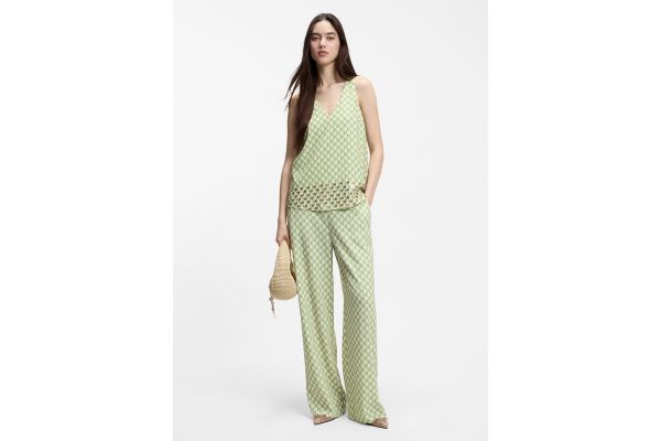 Women's Green Camaje-1 Casual Top HUGO 50562157-974