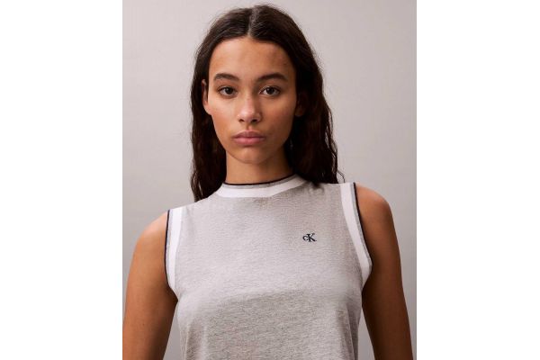 Γυναικείο Αμάνικο Top Γκρι Calvin Klein LV047F225G-P79