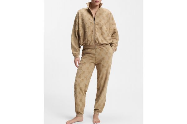 Women's Light Brown Terrymonogram Pants HUGO 50556809-232