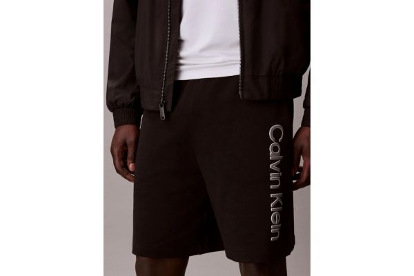 Men's Black Eu 350Terry Graphic Short Calvin Klein LV04LF240G-UB1