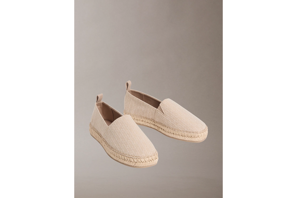 Women's Beige Oblique Espadrille AOP Calvin Klein HW0HW02933-A04