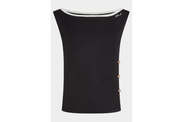 Women's Black SIGNATURE VEST Karl Lagerfeld B2W46084-999 Black