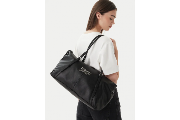 Women's Black Tjw Bold Ew Tote Bag Tommy Jeans AW0AW18472-BDS