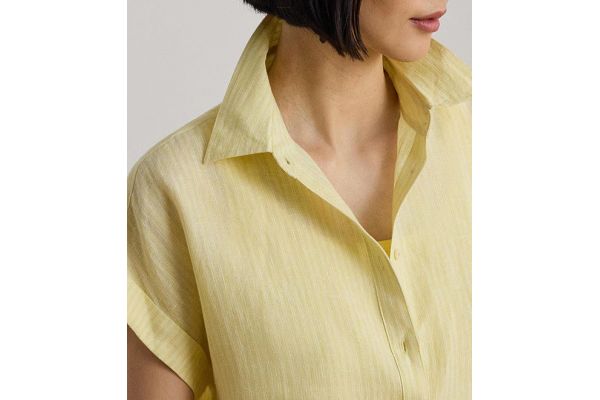 Women's Yellow LINEN SHIRT Ralph Lauren 200B21908001-Yellow