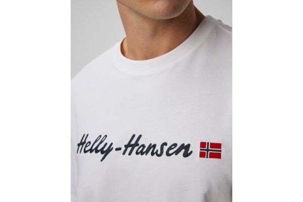 Men's White HEH CORE GRAPHIC T 2.0 Helly Hansen 54599-001