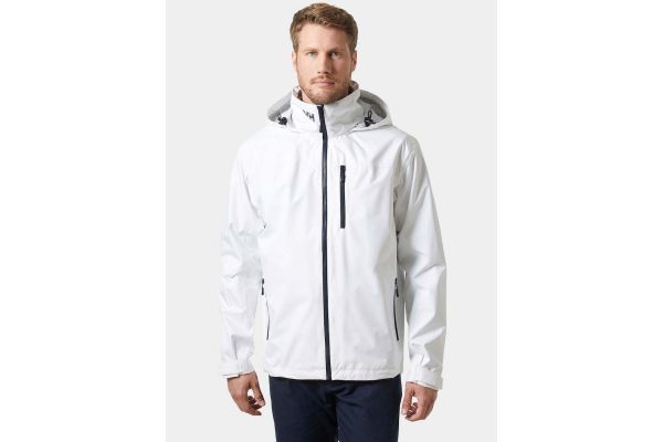 Men's White HEH CREW HOODED JACKET 2.0 Helly Hansen 34443-001