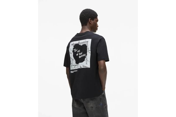 Ανδρικό T-shirt Μαύρο Karl Lagerfeld Jeans B2M17063-999 BLACK