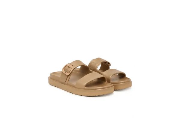 Women's Beige TH Double Strap Sandal Pearl Tommy Hilfiger FW0FW09114-0HT