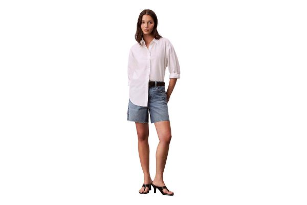 Women's 90s 6 In Short Blue Monaco Calvin Klein LV047F774G-XHJ