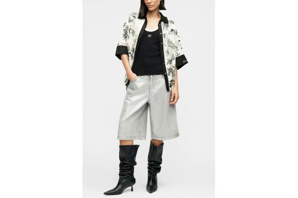 Women's Fluid Pj Blouse Karl Lagerfeld B2W11016-1GW VACANCESDEKARL B