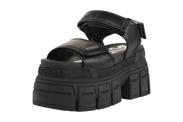 Women's Black Gospher Sandal Buffalo BUF1602310-BLACK