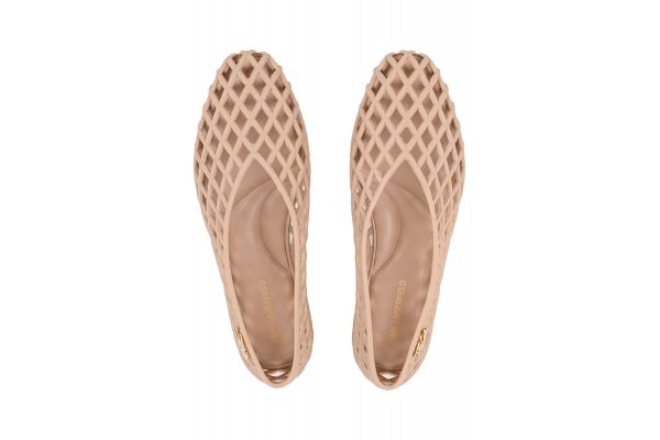 Γυναικείες Μπαλαρίνες Μπεζ Karl Lagerfeld KL80036-V88-Beige