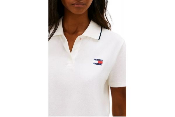 Γυναικείο Polo Λευκό Tommy Jeans DW0DW21363-YBL