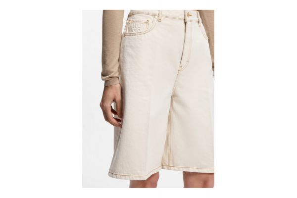 Women's Ecru Gelita Denim Shorts HUGO 50557029-103