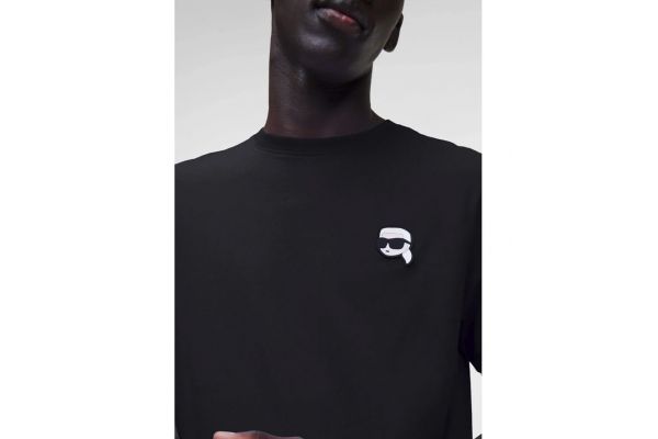 Men's Black T-shirt Crewneck Karl Lagerfeld 755710 500224-990