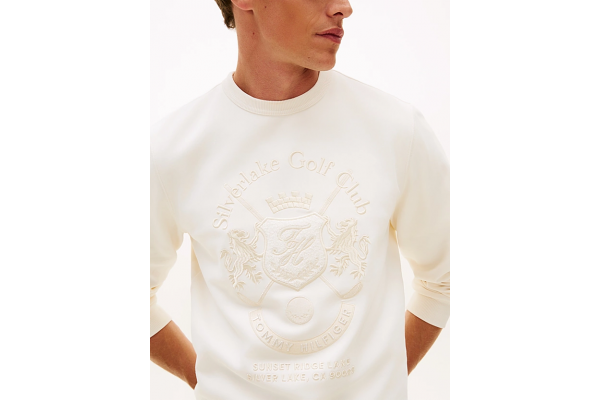 Men's Ecru Country Club Intechno Sweatshirt Tommy Hilfiger MW0MW42492-Z00