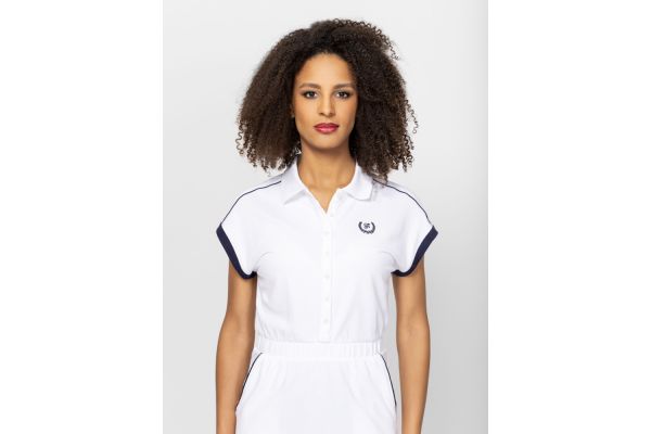 Γυναικείο Vonti Polo Φόρεμα Λευκό Heavy Tools T24011-WHITE