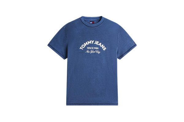Men's Navy Blue Tjm Reg Center Arch Ss T Ext Tommy Jeans DM0DM22328-C1G
